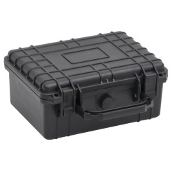 vidaXL Maletín portátil de vuelo PP negro 24x19x11 cm