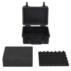 vidaXL Maletín portátil de vuelo PP negro 24x19x11 cm