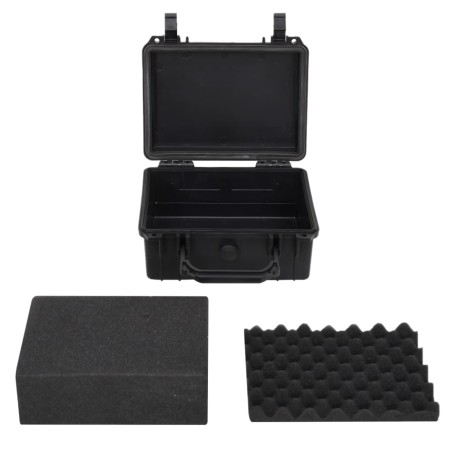 vidaXL Maletín portátil de vuelo PP negro 24x19x11 cm