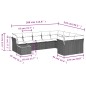 vidaXL Set de sofás de jardín 10 pzas cojines ratán sintético negro vidaXL Set de sofás de jardín 10 pzas cojines ratán sintético negro