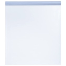 vidaXL Lámina de ventana esmerilada PVC gris transparente 60x2000 cm