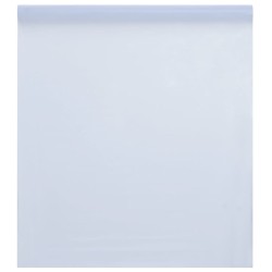 vidaXL Lámina de ventana esmerilada PVC blanco transparente 45x1000 cm