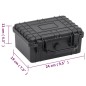 vidaXL Maletín portátil de vuelo PP negro 24x19x11 cm vidaXL Maletín portátil de vuelo PP negro 24x19x11 cm