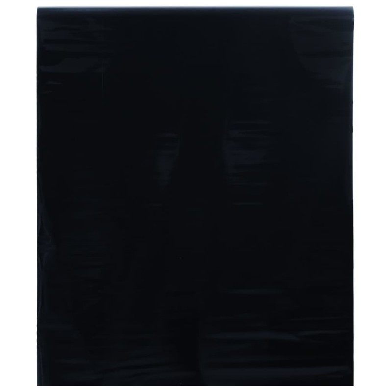 vidaXL Lámina de ventana esmerilada estática PVC negro 90x2000 cm vidaXL Lámina de ventana esmerilada estática PVC negro 90x2000 cm