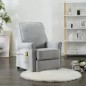 vidaXL Sillón de masaje tela gris claro vidaXL Sillón de masaje tela gris claro