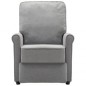 vidaXL Sillón de masaje tela gris claro vidaXL Sillón de masaje tela gris claro