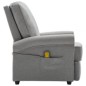 vidaXL Sillón de masaje tela gris claro vidaXL Sillón de masaje tela gris claro