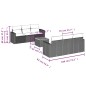 vidaXL Set de comedor de jardín 7 pzas y cojines ratán sintético negro vidaXL Set de comedor de jardín 7 pzas y cojines ratán sintético negro