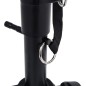 vidaXL Set de soporte para teclado con doble refuerzo y taburete negro vidaXL Set de soporte para teclado con doble refuerzo y taburete negro