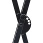 vidaXL Set de soporte para teclado con doble refuerzo y taburete negro vidaXL Set de soporte para teclado con doble refuerzo y taburete negro