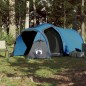 vidaXL Tienda de campaña 4 personas tafetán 185T azul 360x135x105 cm