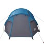 vidaXL Tienda de campaña 4 personas tafetán 185T azul 360x135x105 cm