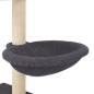 vidaXL Rascador para gatos con postes de sisal gris oscuro 117 cm vidaXL Rascador para gatos con postes de sisal gris oscuro 117 cm
