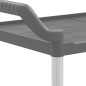 vidaXL Carrito de 3 niveles aluminio gris 99x50x96 cm vidaXL Carrito de 3 niveles aluminio gris 99x50x96 cm