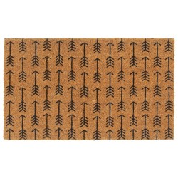 vidaXL Felpudo de fibra de coco copetuda 45x75 cm