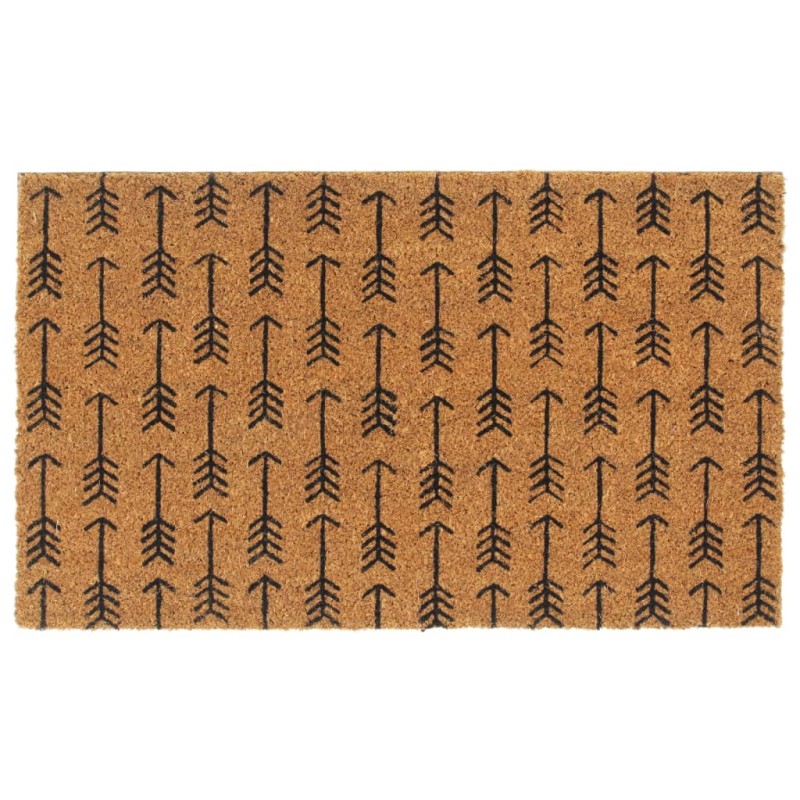 vidaXL Felpudo de fibra de coco copetuda 45x75 cm vidaXL Felpudo de fibra de coco copetuda 45x75 cm