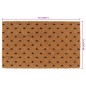 vidaXL Felpudo de fibra de coco copetuda 45x75 cm vidaXL Felpudo de fibra de coco copetuda 45x75 cm