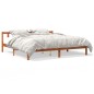 vidaXL Estructura de cama madera maciza pino marrón cera 180x200 cm