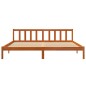 vidaXL Estructura de cama madera maciza pino marrón cera 180x200 cm