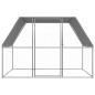 vidaXL Gallinero de acero galvanizado plateado y gris 3x2x2 m vidaXL Gallinero de acero galvanizado plateado y gris 3x2x2 m