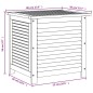 vidaXL Caja de almacenaje de jardín madera maciza acacia 60x50x56 cm vidaXL Caja de almacenaje de jardín madera maciza acacia 60x50x56 cm