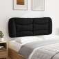 vidaXL Cabecero de cama acolchado tela negro 140 cm vidaXL Cabecero de cama acolchado tela negro 140 cm