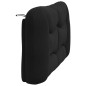 vidaXL Cabecero de cama acolchado tela negro 140 cm vidaXL Cabecero de cama acolchado tela negro 140 cm