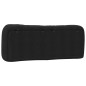 vidaXL Cabecero de cama acolchado tela negro 140 cm vidaXL Cabecero de cama acolchado tela negro 140 cm