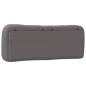 vidaXL Cabecero de cama acolchado cuero sintético gris 140 cm vidaXL Cabecero de cama acolchado cuero sintético gris 140 cm