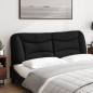 vidaXL Cabecero de cama acolchado tela negro 160 cm vidaXL Cabecero de cama acolchado tela negro 160 cm