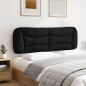 vidaXL Cabecero de cama acolchado tela negro 160 cm vidaXL Cabecero de cama acolchado tela negro 160 cm