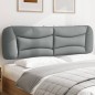 vidaXL Cabecero de cama acolchado tela gris claro 180 cm vidaXL Cabecero de cama acolchado tela gris claro 180 cm