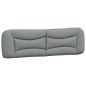 vidaXL Cabecero de cama acolchado tela gris claro 180 cm vidaXL Cabecero de cama acolchado tela gris claro 180 cm