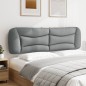 vidaXL Cabecero de cama acolchado tela gris claro 180 cm vidaXL Cabecero de cama acolchado tela gris claro 180 cm