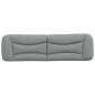 vidaXL Cabecero de cama acolchado tela gris claro 180 cm vidaXL Cabecero de cama acolchado tela gris claro 180 cm