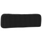 vidaXL Cabecero de cama acolchado tela negro 180 cm