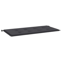 vidaXL Cojín para banco de jardín tela Oxford negro 120x50x3 cm