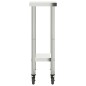 vidaXL Mesa de trabajo de cocina con ruedas acero inox 55x30x85 cm vidaXL Mesa de trabajo de cocina con ruedas acero inox 55x30x85 cm