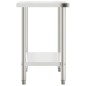 vidaXL Mesa de trabajo de cocina acero inoxidable 110x55x85 cm