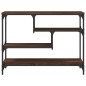 vidaXL Mesa consola madera de ingeniería marrón roble 100x30x75 cm vidaXL Mesa consola madera de ingeniería marrón roble 100x30x75 cm