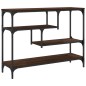 vidaXL Mesa consola madera de ingeniería marrón roble 100x30x75 cm vidaXL Mesa consola madera de ingeniería marrón roble 100x30x75 cm