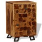vidaXL Mesita de noche de madera maciza sheesham 37x30x54 cm vidaXL Mesita de noche de madera maciza sheesham 37x30x54 cm