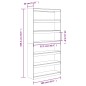 vidaXL Estantería/divisor espacios madera maciza pino 100x30x199,5 cm vidaXL Estantería/divisor espacios madera maciza pino 100x30x199,5 cm