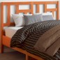 vidaXL Cabecero de cama madera maciza de pino marrón cera 135 cm vidaXL Cabecero de cama madera maciza de pino marrón cera 135 cm