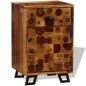vidaXL Mesita de noche de madera maciza sheesham 37x30x54 cm vidaXL Mesita de noche de madera maciza sheesham 37x30x54 cm