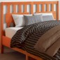 vidaXL Cabecero de cama madera maciza de pino marrón cera 135 cm vidaXL Cabecero de cama madera maciza de pino marrón cera 135 cm
