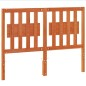 vidaXL Cabecero de cama madera maciza de pino marrón cera 135 cm vidaXL Cabecero de cama madera maciza de pino marrón cera 135 cm