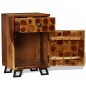 vidaXL Mesita de noche de madera maciza sheesham 37x30x54 cm vidaXL Mesita de noche de madera maciza sheesham 37x30x54 cm