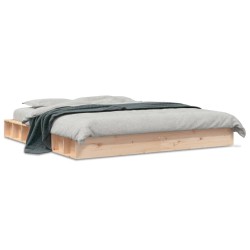 vidaXL Estructura de cama madera maciza de pino 180x200 cm