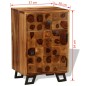 vidaXL Mesita de noche de madera maciza sheesham 37x30x54 cm vidaXL Mesita de noche de madera maciza sheesham 37x30x54 cm